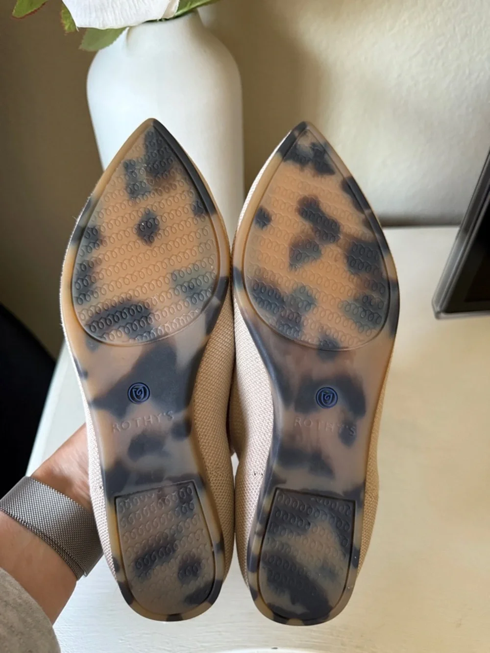 Rothys The Point in Ecru Size 6.5 - Picture 9 of 9